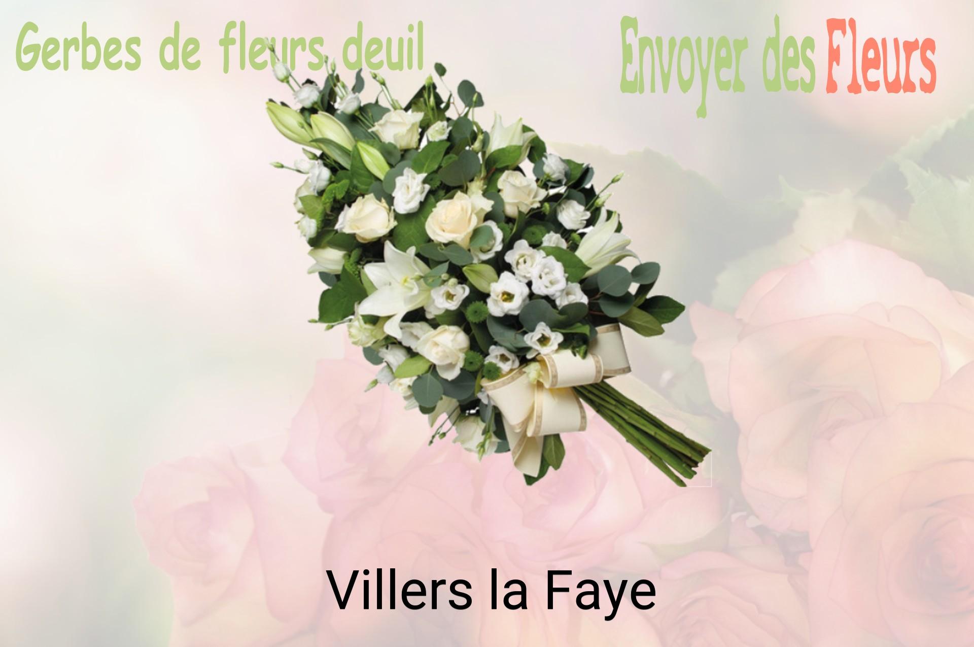 Gerbe de fleurs de deuil livrée à Villers-la-Faye